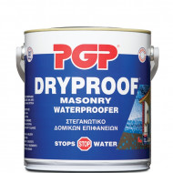 PGP Dryproof Masonry Waterproofer Μονωτικό Στεγανωτικό Ταρατσών Δεξαμενών Πόσιμου νερού 0,750ml Λευκό