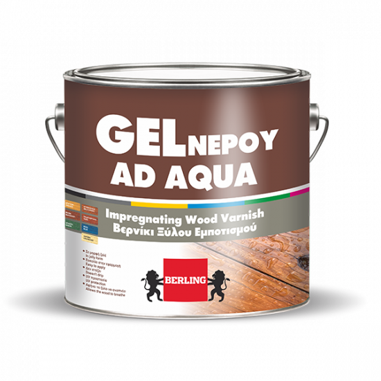 Berling Βερνίκι Εμποτισμού Gel Ad Aqua 2.5lt Άχρωμο 