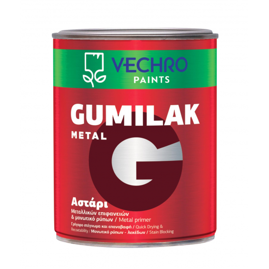 GUMILAK ΑΣΤΑΡΙ ΜΕΤΑΛΛΩΝ  ΛΕΥΚΟ 0.750ml